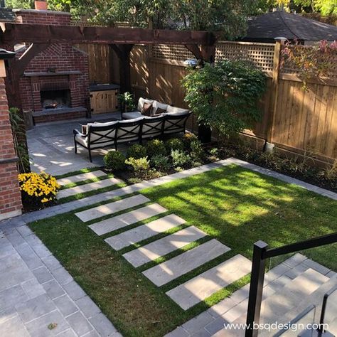 bsq Design — Contemporary Carport Toronto Backyard Design, Toronto Front Yard Landscaping, Modern Backyard Oasis, Sideyard Landscape Design Modern, Ontario Landscaping Ideas, Long Backyard Ideas Design, Small Backyard Layout Ideas, City Backyard Ideas, Small City Backyard