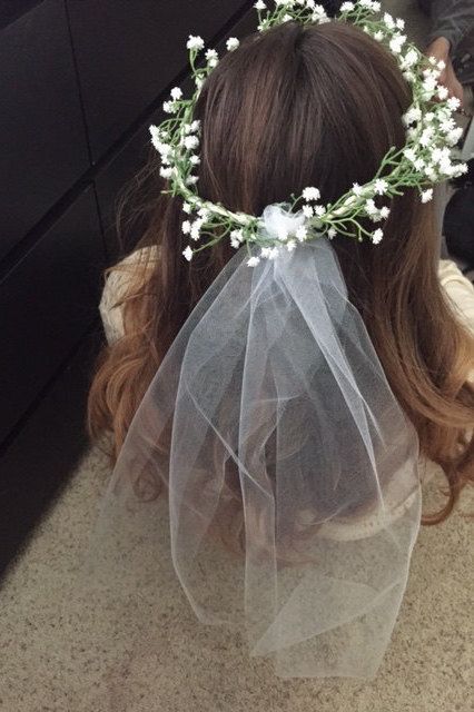 Breathe Flower, Bachelorette Crown, Bridal Headband Veil, Hen Night Ideas, Flowers Crown, Deco Champetre, Bride Shower, Babies Breath, Bachelorette Parties