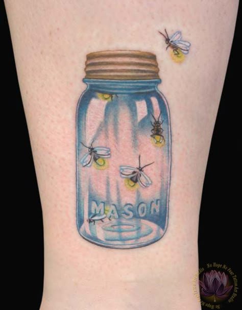 to remind me of how we were as kids, and that sometimes we need to be that way again, to see the world with innocent eyes and laughter filled ears. Mason Jar With Fireflies Tattoo, Mason Jar Tattoo Ideas, Jar Of Fireflies Tattoo, Lighting Bug Tattoo, Piper Tattoo, Proverbs Tattoo, Riley Tattoo, Lightning Bug Tattoo, Mason Jar Tattoo