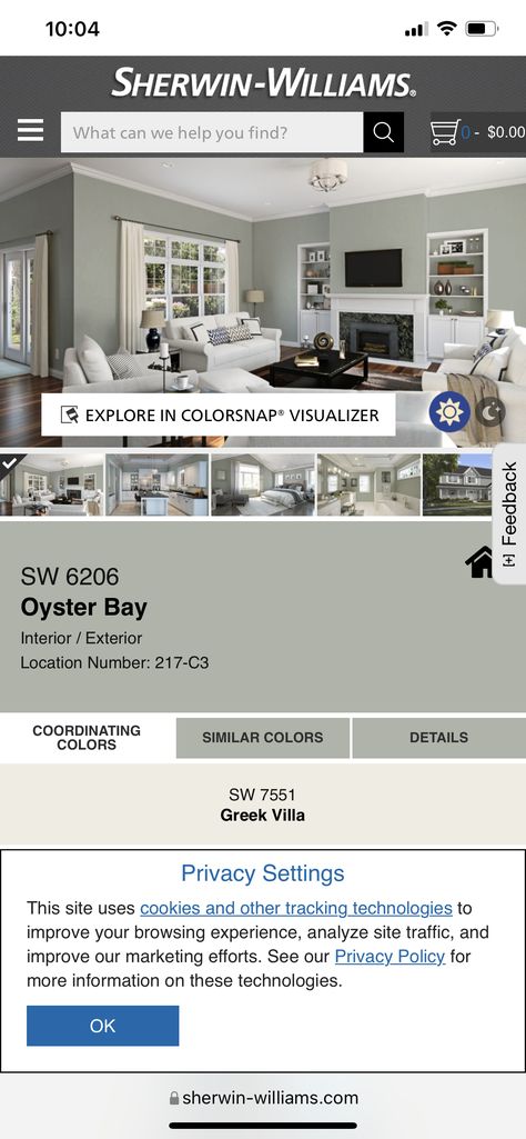 Sherwin Williams Oyster Bay, Oyster Bay Sherwin Williams, Gray Sherwin Williams, Alaskan Homes, Agreeable Gray Sherwin Williams, Sherwin Williams Gray, Greek Villas, Agreeable Gray, Green Kitchen Cabinets