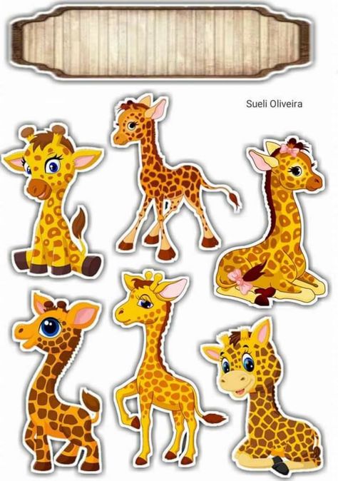 Giraffe Topper, Art Drawings For Kids, Kids Cake, Rock Art, Madagascar, Photo Collage, Cake Topper, Concept Design, Cake Toppers