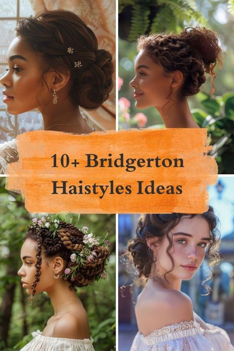 "Enchanting Halloween Hairstyles for the Ultimate Costume!" Bridgerton Inspired Hairstyles, Low Twisted Bun, Bridgerton Hairstyles, Hairstyles For Formal Events, Hairstyles For Formal, Bridgerton Hair, Bridgerton Ball, Bridgerton Theme, Twisted Bun