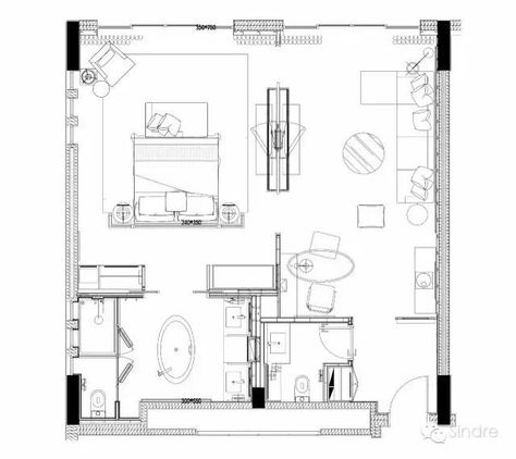 Hotel Suite Plan, Luxury Apartment Floor Plan, Hotel Suite Floor Plan, Hotel Suite Design, Suite Room Hotel, Hotel Room Plan, Hotel Room Design Plan, Small Apartment Plans, Space Play