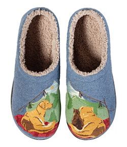 #LLBean: Women's Daybreak Scuffs, Motif Dog Slippers, Jeans Outfit Women, Built To Last, Women's Slippers, Ll Bean, L L Bean, Jean Outfits, Slippers, Outfit Inspo