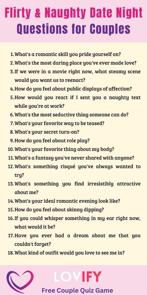 Flirty Conversations, Spicy Questions To Ask Your Boyfriend, Fun Couple Questions, Fun Relationship Questions, Intimate Questions For Couples, Date Night Questions, Boyfriend Questions, Text Conversation Starters, Questions For Couples