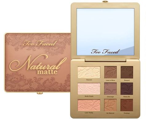 Too Faced It Just Comes Naturally Summer 2018 Collection - Beauty Trends and Latest Makeup Collections | Chic Profile Eyeshadow Natural, Too Faced Natural Matte, Natural Beauty Makeup, Neutral Eyes, Neutral Eyeshadow Palette, Matte Eyeshadow Palette, Natural Eyeshadow, Neutral Eyeshadow, Hooded Eye Makeup