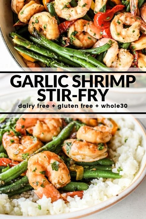 Garlic Shrimp Stir Fry Recipes, Low Carb Shrimp Stir Fry, Stir Fry With Shrimp Veggies, Healthy Shrimp Stir Fry Clean Eating, Keto Shrimp Stir Fry Recipes, Shrimp And Asparagus Stir Fry, Whole 30 Shrimp Stir Fry, Green Bean Shrimp Stir Fry, Shrimp Green Beans Stir Fry