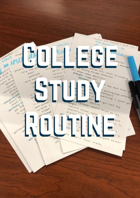 College Study Routine, College Guide, Study Routine, College Things, College Life Hacks, School Goals, College Advice, School Study, School Tips