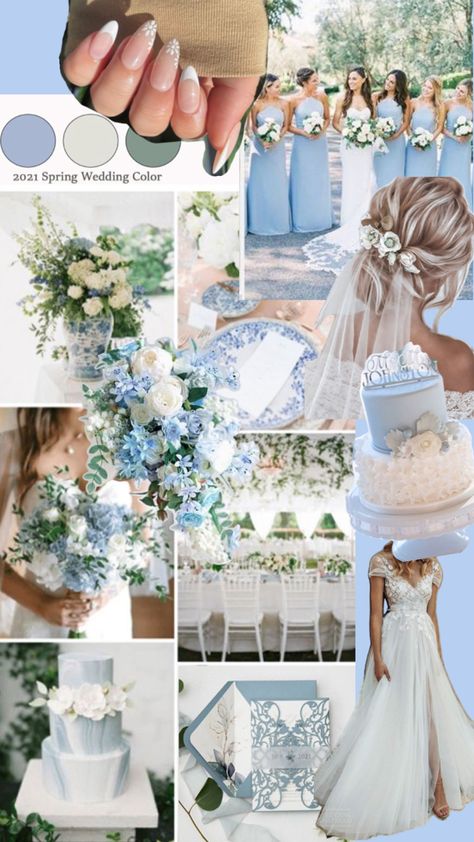 Sky blue sage green spring wedding theme Blue Summer Wedding Theme, Blue Green Wedding Theme, Sage Green Spring Wedding, Spring Wedding Theme, Summer Wedding Theme, Blue Summer Wedding, Green Spring Wedding, Sky Blue Weddings, Blue Green Wedding