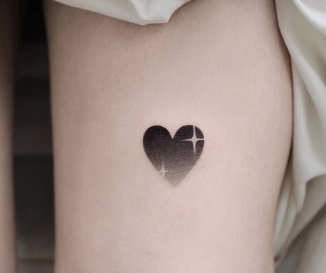 Faded Heart Tattoo, Ombre Heart Tattoo, Multiple Hearts Tattoo, Dotwork Heart Tattoo, Black And Grey Heart Tattoo, Double Heart Tattoo Designs, Filled Heart Tattoo, Small Black Heart Tattoo, Black And White Heart Tattoo