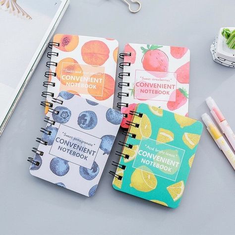 Small Diary, Cute Spiral Notebooks, Cute School Stationary, Kawaii School Supplies, Notebook Cover Design, School Tool, Study Stationery, Cool School Supplies, Cute Journals