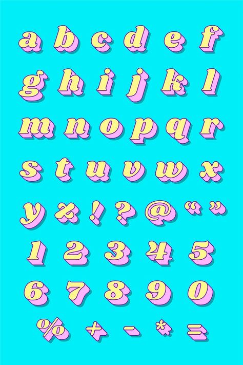 Cute Fonts Alphabet, Typography Fonts Alphabet, Alfabet Font, Only Aesthetic, Typography Alphabet, Aesthetic Letters, Simple Designs To Draw, Aesthetic Fonts, Retro Typography