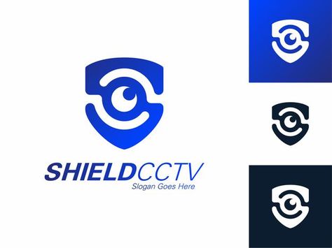 Security Services Logo, Cctv Logo Design, Security Company Branding, Security Logo Design Ideas, Cybersecurity Logo, Security System Logo, Logo Shield, Electronics Logo, Wireframe Design