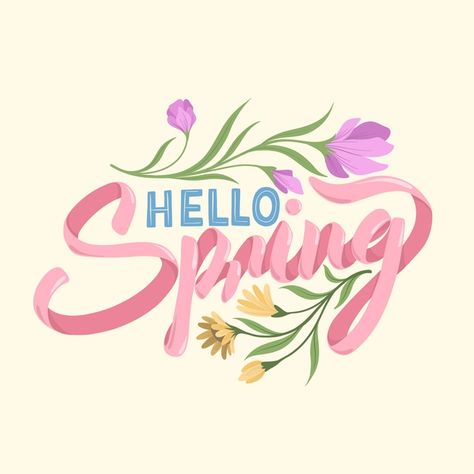 Spring Logo, Wallpaper Edgy, Spring Font, Background Retro, Spring Quotes, Wallpaper Homescreen, Illustration Wallpaper, Fb Cover Photos, Wallpaper Retro