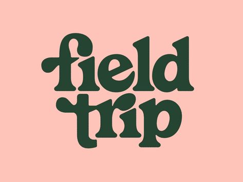 Field Trip Logotype by Bret Hawkins #dribbble #design #typography #lettering #logotype #logo #branding Trip Logo, Letras Cool, Inspiration Typographie, Logotype Typography, Inspiration Logo Design, Typographic Logo, Logotype Design, Modern Logo Design, Typographic Design