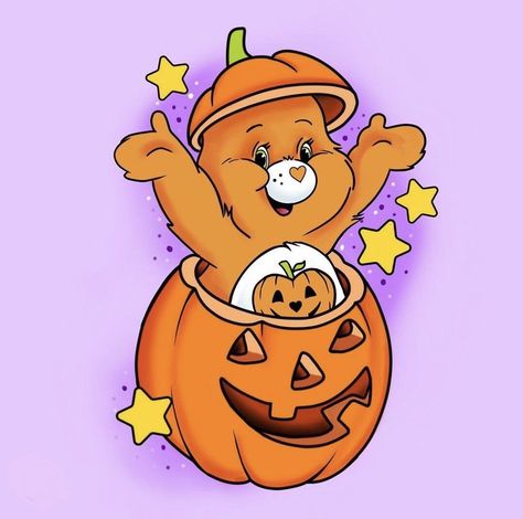 Care Bear Tattoos, Care Bears Vintage, Care Bear Party, Dulces Halloween, Halloween Wallpaper Cute, Bear Halloween, Bear Drawing, Iphone Wallpaper Fall, Bear Pictures