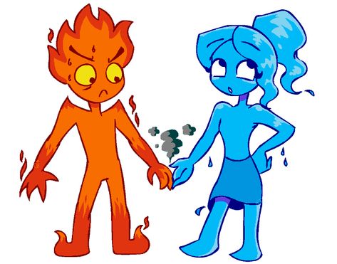 Quiet Tomato en Twitter: "fireboy n watergirl........... https://t.co/Sc0fQdWYI3" / Twitter Fireboy And Watergirl Fanart, Fire Boy And Water Girl, Character Duos, Fireboy And Watergirl, Water Girl, Water And Fire, Super Powers Art, Fire And Water, Girl In Water