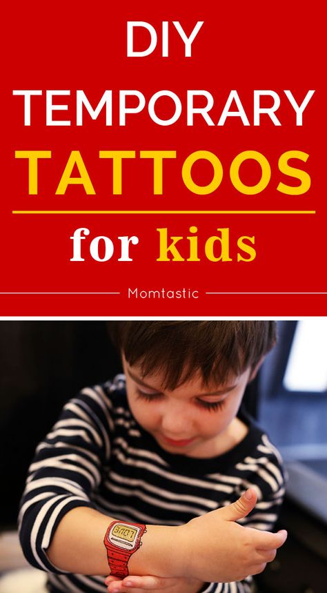 DIY temporary tattoos for kids that they'll love! At Home Temporary Tattoo, Diy Tatoos Temporary, Diy Temporary Tattoo With Printer, Remove Temporary Tattoo On Kids, Kids Temporary Tattoos, Diy Temporary Tattoo Without Printer, Nanny Contract, Make Temporary Tattoo, Homemade Tattoos