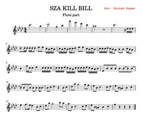 flute, flute music, sheet music, music notes, Sza, Kill bill, popular song, how to play popular songs, instrumental, instrument, music, how to play flute, music for flute, music for c instrument, music for violin, violin music, sheet music for flute, sheet music for violin, flute sheet music, violin sheet music, c instrument sheet music, Kpop Songs Flute Sheet Music, Flute Songs With Notes, Flute Sheet Music Popular Songs, Flute Music Sheet, Flute Fingering Chart, Flute Songs, Free Flute Sheet Music, Oboe Music, Sza Songs