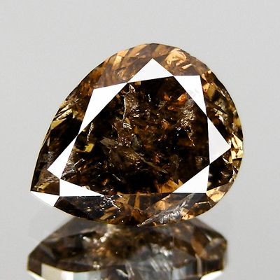 18k-white-gold- 57cts Pear Brownish Champagne Natural Loose Diamond Chocolate Diamonds, Gem Diamonds, Pretty Rocks, Rocks And Gems, Brown Diamond, Champagne Diamond, Diamond Set, Precious Gems, Gems And Minerals