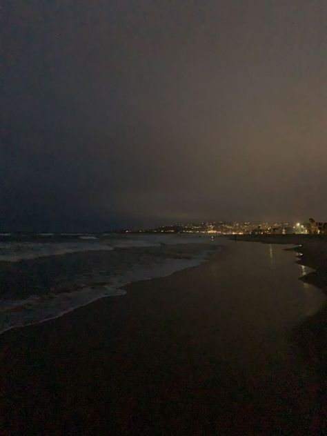 Night Walk Beach, Midnight Walk Aesthetic, Cruel Illusions, Beach Walk Aesthetic, Midnight Beach, Seal Beach California, Midnight Walk, Beach Evening, California San Diego