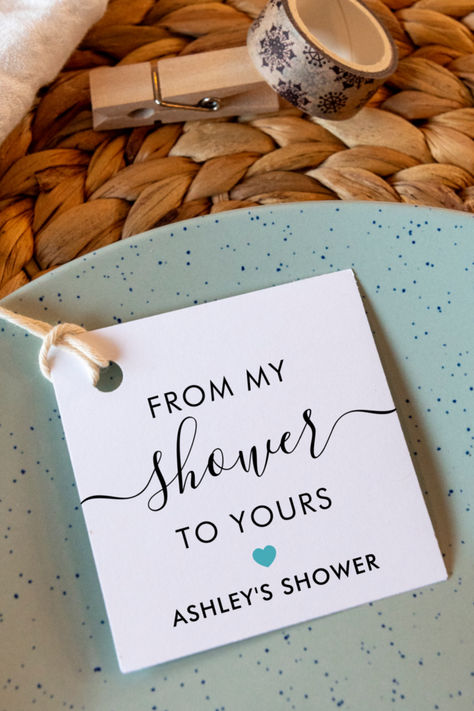 From My Shower to Yours Bridal Shower Favor Tags. These are perfect for soaps, bath bombs, body wash, and more. From Our Shower To Yours, Bridal Shower Soap, From My Shower To Yours, My Shower To Yours, Bridal Shower Favor, Soap Labels, Shower Soap, Soap Favors, Bridal Shower Favors