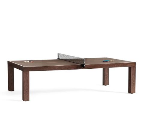 wood coffee table | Pottery Barn Table Tennis Tournament, Pool Table Games, Game Room Tables, Pool Tables, Foosball Table, Reclaimed Wood Coffee Table, Pong Table, Furniture Slipcovers, Marble Coffee Table