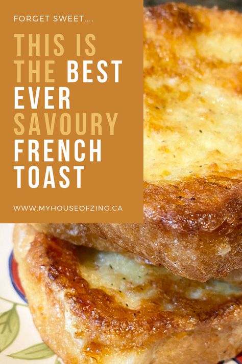 Not a fan of sweet treats in the morning? You'll love this savoury French Toast recipe handed down from my momma! Savory French Toast, Savoury French Toast, Easy French Toast Recipe, Summer Brunch, French Toast Easy, French Toast Recipe, Toast Recipes, Breakfast Breads, Sweet Breakfast