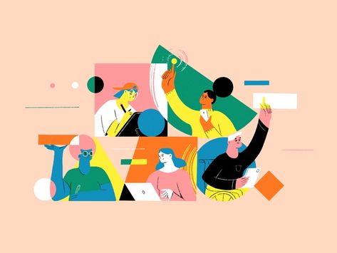 Equality And Diversity by Julia Hanke on Dribbble Helping Others Illustration, Diversity Illustration Graphic Design, Inclusive Illustration, Solidarity Illustration, Connection Illustration, Community Illustration, Together Illustration, Iconic Illustration, Community Design