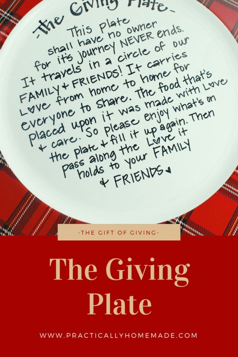 The Giving Plate Diy, Giving Plate Ideas, Giving Plate Diy, Diy Christmas Games, The Giving Plate, Appetizing Food, Practically Homemade, Sharpie Mugs, Giving Plate