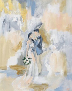 Beach Wedding Painting, Wedding Art Painting, Wedding Watercolor Painting, Wedding Song Art, Dancing Painting, Wedding Artist, Painting Wedding, Art Wedding Gift, Wedding Drawing