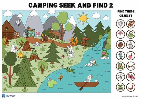 camping worksheets for kids Camping Worksheets For Kids, Camping Worksheets, Camping Worksheets For Preschool, Spot The Difference Kids, Camping Dramatic Play, Camping Theme Birthday, Map Worksheets, Kindergarden Activities, Maps For Kids