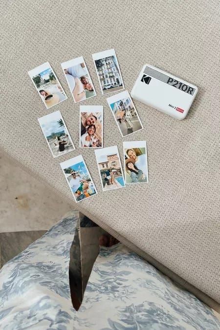 mini photo printer bluetooth for phone photos, camera, travel, memories, gift idea | @prettyinthepines, New York City Mini Photo Printer, Pretty In The Pines, Camera Travel, Retro 2, The Pines, European Vacation, Mini Photo, Photo Printer, Travel Memories