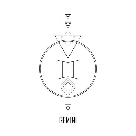 Gemini Line Tattoo, Gemini Tattoo Elements, Gemini Tatoos Ideas, Gemini Mandala Tattoo, Air Sign Tattoo Gemini, Gemini Zodiac Tattoos For Women, Zodiac Tattoos Gemini, Gemini Tatoos, Gemini Line Art