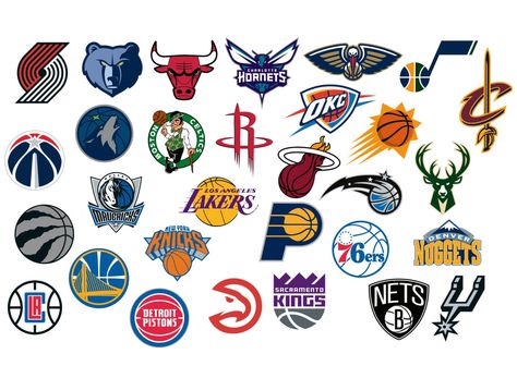 NBA Logo Collection Fathead Wall Decal Ink Tober, Vinyl Images, Hype Beast, Logo Basketball, Team Wallpaper, Nba Live, Shabby Chic Baby Shower, Nba Wallpapers, Nba Logo