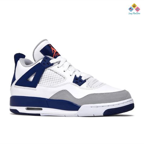 Air Jordan 4 Retro GS "Deep Royal Blue" Check more at https://jumpmanstore.net/product/air-jordan-4-retro-gs-deep-royal-blue/ Jordan Off White, Af1 Shoes, Nike Air Force 1 Custom, Blue Jordans, Unique Sneakers, Custom Air Force 1, Deep Royal Blue, Jordan 4 Retro, Air Jordan 4