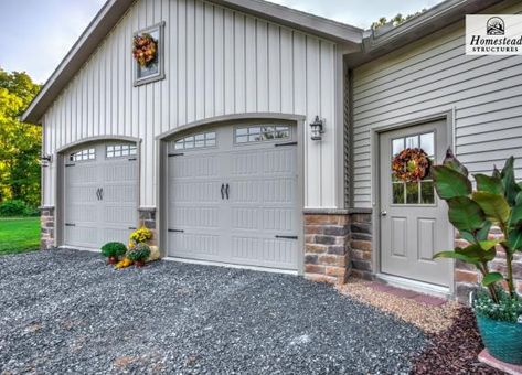 24' x 24' Classic 2-Car Attached Garage in Charles Town WV Attached Garage Addition, Addition Over Garage, Garage Design Plans, Enclosed Breezeway, Cars Storage, Garage Addition, Attached Garage, Garage Design, Design Planning