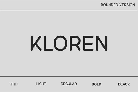 Introducing our exquisite font family, the Kloren Rounded an embodiment of elegance and minimalism. With 5 distinct weights, this sans serif collection seamlessly combines modernity and luxury. Crafted with utmost precision, it effortlessly enhances any project, whether it be a magazine, logo, or film poster. Discover the perfect balance of sophistication and simplicity, allowing your […] Get your free download of the Kloren Rounded Font now at Free Font Download! Magazine Logo, Round Font, Free Font Download, Slide Deck, Minimalist Layout, Commercial Fonts, Font Names, Film Poster, Font Free