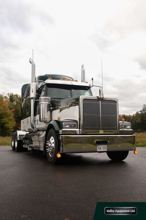 White Western Star, Logging Trucks, Star Valley, Western Star Trucks, American Trucks, Irish Cottage, Western Star, Road Train, Show Trucks