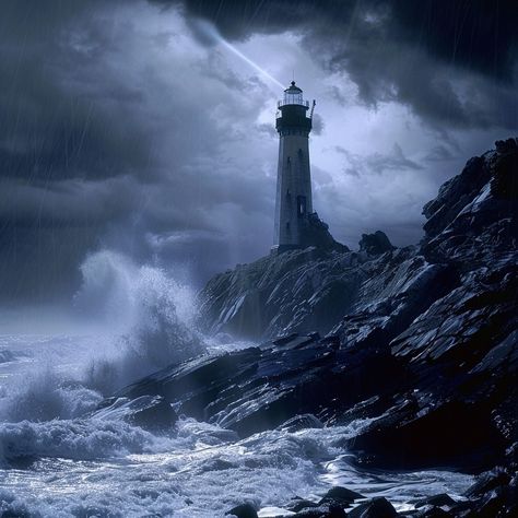 🌊 Amidst the stormy seas and roaring waves, a beacon of hope shines bright. The lighthouse stands as a steadfast guardian, lighting the path for those lost in the tempest. 🌩️✨ #GuidingLight #OceanStorm #LighthouseInTheDark #NaturePower #BeaconOfHope #StormySeas #MaritimeMajesty Ocean Storm, Stormy Seas, The Tempest, Stormy Sea, Beacon Of Hope, The Lighthouse, Lighthouse, The Darkest, Lost