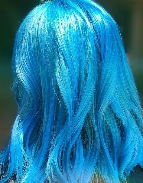 Jinx Blue Hair Color, Vibrant Blue Hair Color, Tiffany Blue Hair, Electric Blue Hair Color, Blue Hair Bright, Vivid Blue Hair, Bright Blue Hair Aesthetic, Jinx Hair Color, Royal Blue Hair Color