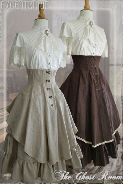 DieselSteamGypsy Victorian Outfits, Gaun Abad Pertengahan, Victorian Hairstyles, Plain Jane, Old Fashion Dresses, Victorian Clothing, Medieval Dress, Retro Mode, Steampunk Clothing