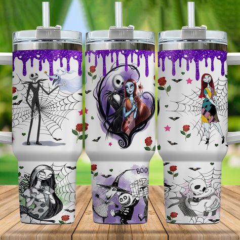 PRICES MAY VARY. Halloween The Nightmare Jack Skelligton Boo Purple Roses Flower 40 Oz Tumbler with Handle and Straw, Large Big Stainless Steel Vacuum Insulated Tumbler Iced Coffee Cup Water Bottle Travel Mug 40oz Tumbler Wrap, Slay Baddie, Nightmare Before Christmas Hoodie, Nightmare Before Christmas Backpack, Paw Wallpaper, 40 Oz Tumbler With Handle, Sublimation Ideas Projects Inspiration, 40 Oz Tumbler, Sublimation Tumblers