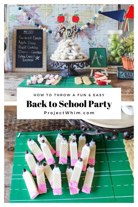 Back to School Party | Fun Ways to Celebrate The First Day of School School Themed Decorations, Teacher Shower Decorations, Back To School Party For Adults, Teacher Themed Party Decorations, Back To School Bbq Party Ideas, Teacher Party Theme, Back To School Tea Party, Back To School Party Ideas For Adults, First Day Of School Party Ideas