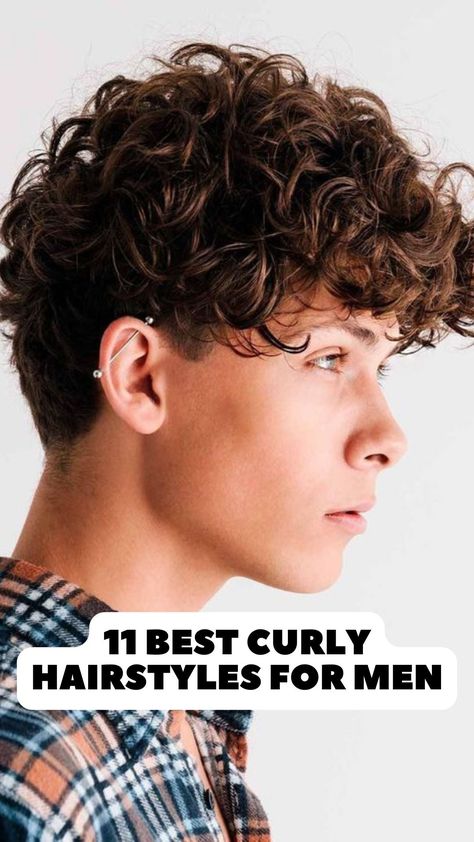 11 Best Curly Hairstyles For Men - Hairstyles For Curly Hair - LIFESTYLE BY PS Curly Mid Fade Haircut Men, Classic Curly Hairstyles Men, 2c Men Hair, Teen Boy Curly Haircut 2024, Teen Boy Haircuts Wavy Hair, Teen Boy Haircuts Curly Hair, Hairstyles For Men With Curly Hair, Curly Boy Hair Styles, Boys Haircut Trendy Curly