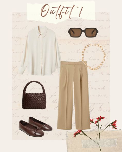 Brown Flats Outfit, Casual Flats Outfit, Flats Outfit Work, Fall Fashion Trends Casual, Loungewear Chic, Pumps Outfit, Brown Ballet Flats, Ballet Flats Outfit, Fall Wardrobe Staples