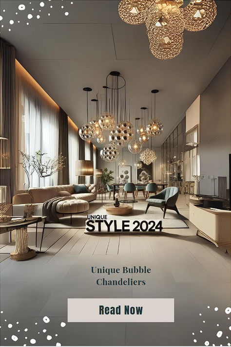 Unique Bubble Chandeliers 2024 Bubble Chandelier, Lighting Trends, Classic Decor, Trending Decor, Out Of Style, Chandeliers, Light Fixtures, Bubbles, Interior Design