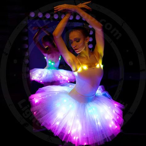 Light Up Tutu, Led Tutu, Tribe Clothing, Fairy Ballerina, Photo Mannequin, Light Up Costumes, Light Up Dresses, Tutu Dress Costumes, Led Costume