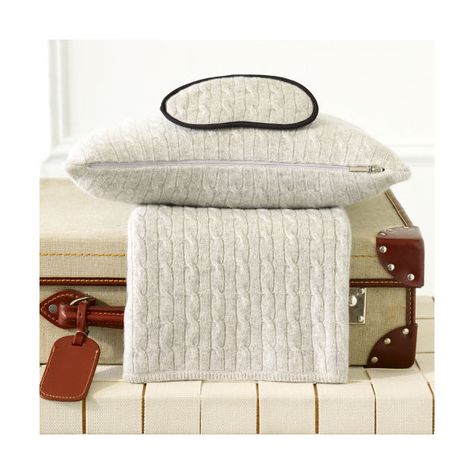 Ralph Lauren Home Cabled Cashmere Travel Set ($395) ❤ liked on Polyvore featuring home, bed & bath, bedding, blankets, grey, grey blanket, gray throw blanket, cashmere cable knit throw, cable knit blanket and ralph lauren bags Cashmere Travel Set, Cable Knit Throw Blanket, Cables Blanket, Cashmere Throw Blanket, Cable Knit Blankets, Grey Throw Blanket, Cable Knit Throw, Cashmere Throw, Zippered Bag