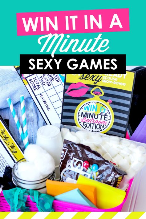 Sexy Minute to Win It Games for Date Night💑🏻#LoveStory #RomanticEncounters #HeartfeltConnections #DateNightIdeas #SoulmateSearch #FlirtyFridays #CandlelitDinners #StarryEyedMoments #LoveQuotes #DreamyDates #WhisperedPromises #AmourAdventures Games For Date Night, Date Night Basket, Drinking Games For Couples, Date Night Games, Marriage Retreats, Eve Game, Minute To Win, Minute To Win It Games, Bedroom Games